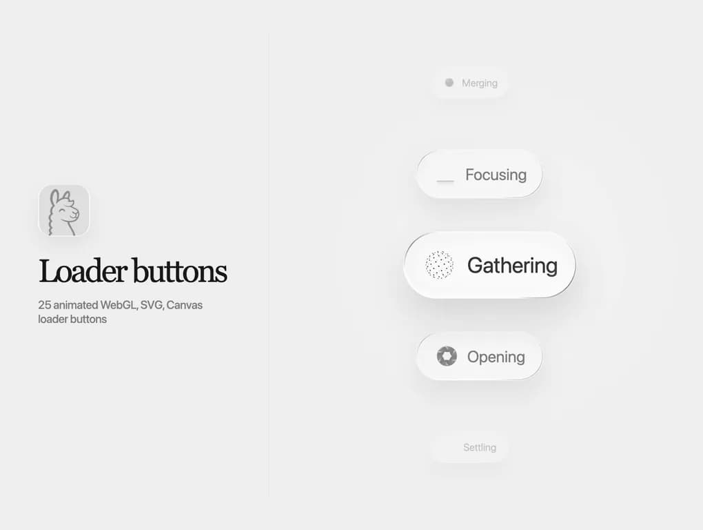 25 unique AI loading buttons